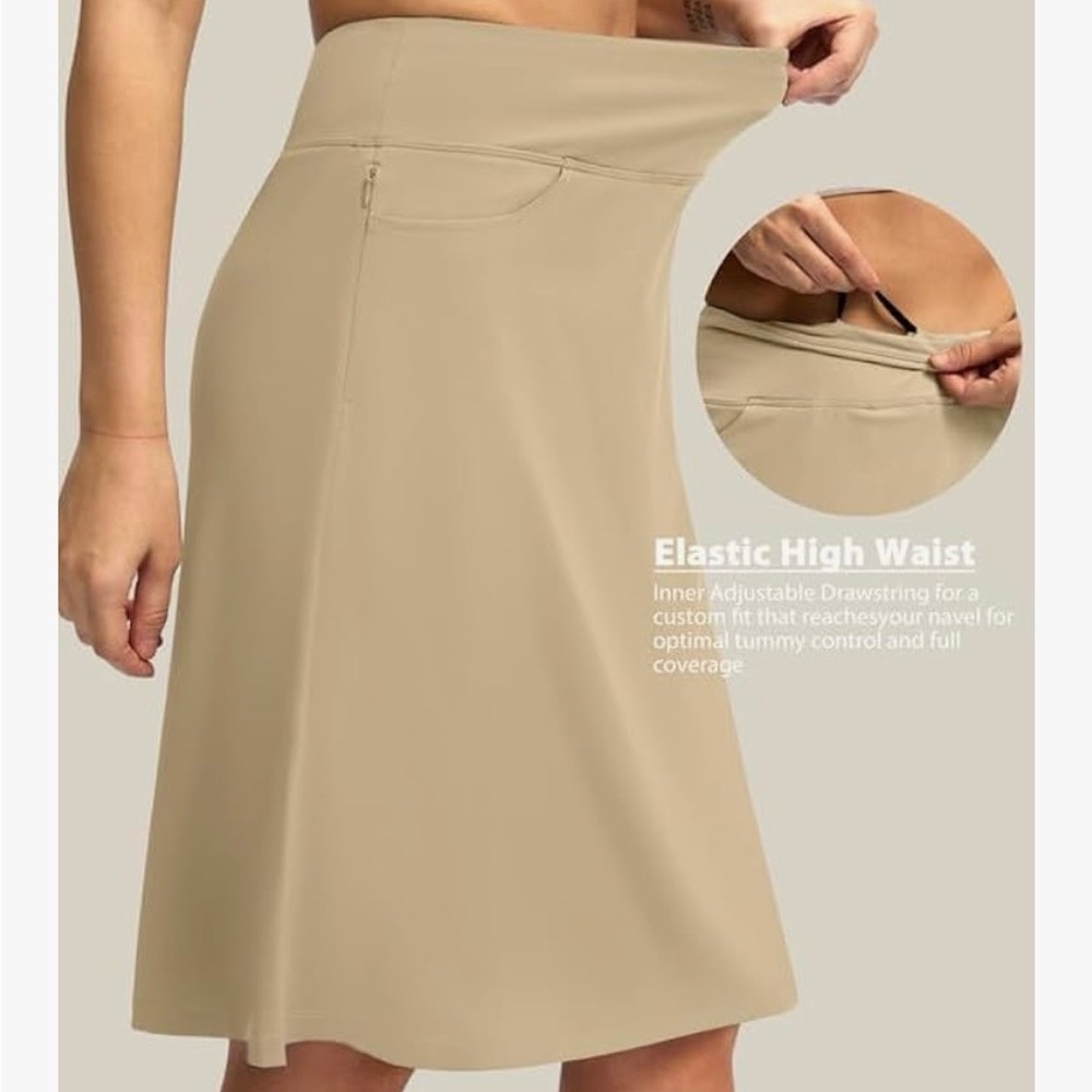 Viodia travel athletic modest midi skort skirt - Picture 2 of 8